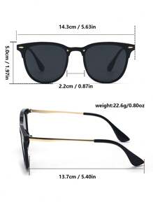 1 Pair Unisex Fashion Glasses, Basic Model Suitable For Sports, Travel, Festivals, Beach, Driving, Outings, Vacations, Street, Sports Style, Fishing, Street Outfits, Outdoor Activities, Parties For Summer Beach Vacation, Outdoor, Travel