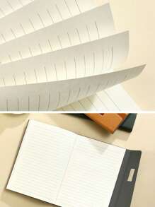 1pc Personalized Customized Name/Initial, PU Leather Cover Thick Inner Pages Smooth Writing + Contrast Color Multi-Functional Office/Meeting Notebook, Record Life With Ceremony Sense, Thick Pages For Endless Writing, Loved By Students And Workers! Practical And Stylish, Not Only Serves As A Notebook, But Also Adds A Romantic, Dreamy Atmosphere And Increases Writing Interest