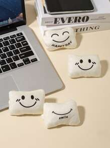 Mini oreiller de support de poignet avec expression mignonne. Réduit la fatigue, protection anti-usure du poignet, tapis de souris pour fournitures de bureau. Confortable.