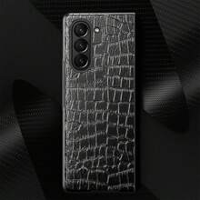 1 Stück Multi-Farben Krokodilleder-Textur PU Leder 2 in 1 Klapphülle, ultra dünne faltbare Hartschale mit Soft-Edge Schutz, minimalistisches hochwertiges Handyhülle kompatibel mit Samsung Galaxy Z Fold 5/Z Fold 4/Z Fold 3/Z Fold 2/Z Flip 6/Z Flip 5/Z Flip 4/Z Flip 3/Z Fold 6, wasserdicht, stoßfest, kratzfest