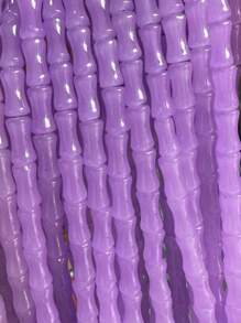 50pcs Bamboo Glaze Beads, Chinese Style Cylider Diy Bracelet Making Craft Jewelry Making Supplies For Necklace, Bracelet, Hair Clip