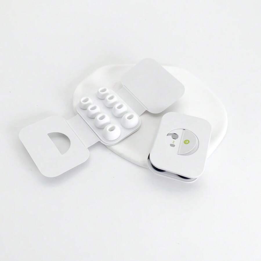 [4 paires] Embouts d'oreille en silicone de rechange avec ventouse, compatibles avec les AirPods Pro et les AirPods Pro 2e génération (XS/S/M/L)