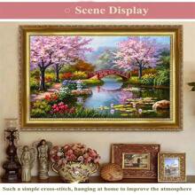 SNA 2026新款风景十字绣套装，卡通小屋，溪流，樱花，梦想家园装饰画刺绣套装，DMC印花画布，DIY手工礼品，梦想家园DIY套装，刺绣套装，钩针套装，戳绣套装，缝纫配件，缝纫工具包，绣线工艺套装，针线活材料，缝纫图样，钩针工艺用品，刺绣入门套装 - 需要自己繡製,不含框架 - 查看 6