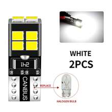 194 LED Bulb 6000K White 168 T10 W5W 10SMD Replacement Bulbs For Car Dome Map Door Courtesy Side Marker Reading Luggage Compartment Light Vanity Mirror Light Motorcycle Indicator Light LED Replacement Bulbs (Pack Of 2)