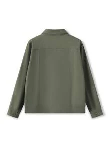 Mens Denim Jacket, Long Sleeve Turn-Down Collar Button Closure Casual Jacket Outwear