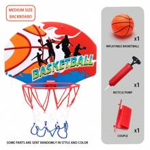 Indoor & Outdoor Hanging Basketball Hoop Set, Family Interactive Play, Boys & Girls Basketball Toy, Suitable For 3+ Years Old, Christmas/Halloween/Birthday Gift