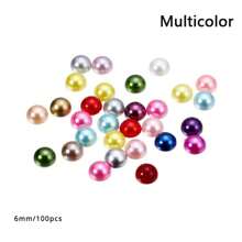 2/3/4/ 6/8/10/12mm Acrylic ABS Beads Faux Pearl Semi-Circle Color Beads Nail Art Patch Decoration DIY Jewelry Making Accessories - Semicircular Patch - View 10