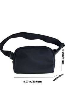 1pc/2pcs Solid Color Multi Functional Cross Body Chest Bag, Fanny Pack Pouch,Everywhere Belt Bag With Adjustable Strap, Small Waist Pouch Bag,For Workout Running Travelling Hiking - Multicolor - View 8