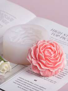 1pc Peony & Chrysanthemum Scented Candle Silicone Mold DIY Floral Fragrance Plaster Diffuser Stone Home Decor Silicone Mold