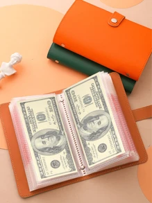 100 piezas Organizador de presupuesto tipo sobre con hojas sueltas, organizador de ahorro de dinero, estilo minimalista, conveniente, bolsa de almacenamiento de hojas sueltas multifuncional