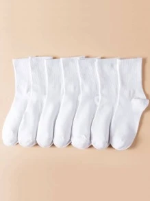 1/3/4/7/10 双条纹休闲中筒运动风格袜子 - 彩色 - 查看 7