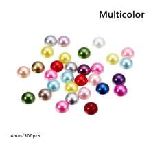 2/3/4/ 6/8/10/12mm Acrylic ABS Beads Faux Pearl Semi-Circle Color Beads Nail Art Patch Decoration DIY Jewelry Making Accessories - Semicircular Patch - View 11