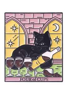 1 件时尚锌合金卡通猫和心形图案胸针，适合女士日常装饰情人节、妈妈、母亲、母亲节、礼物 - 彩色 - 查看 10