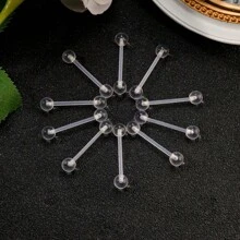 10/20/30pcs Fashionable UV Acrylic Flexible Tongue Rings, Body Piercing Jewelry - Multicolor - View 11