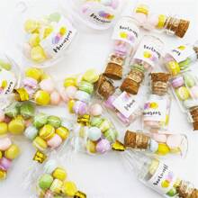迷你马卡龙装饰罐、娃娃屋微型食物游戏场景装饰、娃娃屋装饰、家居装饰、生日和节日礼物 - 彩色 - 查看 3