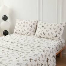 Set Biancheria da Letto in Microfibra 3/4 Pezzi – Lenzuola Matrimoniale, Singolo e Una Piazza – Morbido e Traspirante – Include Lenzuolo Sopra, Lenzuolo con Angoli e 1/2 Federe 50x80 cm – Perfetto per Camera da Letto, Casa, Hotel – Ottima Idea Regalo per Famiglia e Amici