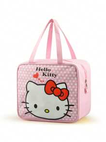Sanrio 1pc schattige Kitty dikke waterdichte draagbare lunchtas met geïsoleerde lunchboxtas Cartoon kinder bento-tas geïsoleerde tas