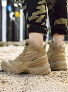 Bottes de randonnée pour hommes grande taille, bottes de plein air, bottes tactiques, chaussures de sport à semelle épaisse, bottes de vache, résistantes au froid