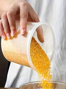 1pc Food Storage Box Storage Jar Plastic Jar Household Kitchen Storage Jar Storage Jar Grain Sealed Jar