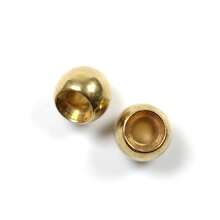 100 قطعة من حلقات النحاس لتزيين الطيور الاصطناعية للصيد، خيوط الصيد عقد الطيور المائية، مواد تزيين أدوات صيد الأسماك بالأحجام 2.4مم، 2.8مم، 3.3مم، 3.8مم - الذهبي - مشاهدة 4