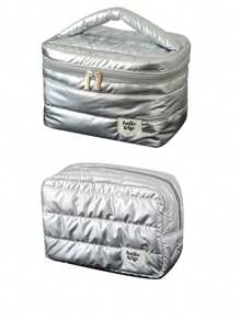 1 pieza Bolsa de cosméticos grande y portátil de patrón de nube suave, bolsa de aseo de alta calidad para llevar en la mano, con estilo bohemio, para vacaciones en la playa, baño, colección de dormitorio, gran capacidad