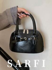 New Women's Bowling Tote Bag, Minimalist Design With Adjustable Shoulder Strap Design Crossbody Bag, High-End And Stylish Shell Bag, Daily Shopping And Commuting Bag For Commuting To Work, Casual Multi-Functional Zipper Closure Shoulder Bag, Suitable For Gifting Friends For Shopping, Dating, Business Trips, And Business