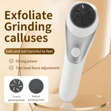 Oplaadbare elektrische voetvijl, geschikt voor het verwijderen van dikke huid, draagt een draagbare set voetreparatietools, ontworpen voor professionele verzorging van droge en gebarsten huid. Een voetvijl is een perfect cadeau voor voetreparatie. 700 mAh
