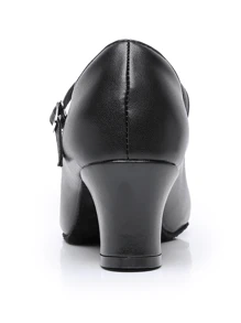 Pylepe Latin Character Dance Shoes For Women Ballroom Dancing Shoes Ankle Strap Heels For Salsa Tango Flamenco - Black - View 7