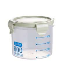 TranITarente, Sealed Plastic Containers For Kitchen, Storage Box For Food, Cereal, Beans And Nuts (600 Ml, Green)