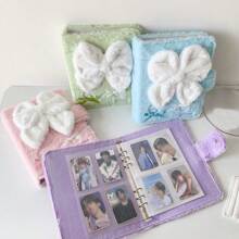Kpop Photocard Binder,Plush Binder Cover,A5 Refillable 6 Ring Budget Binder, Mini Notebook Binder Cover,Journal Notebook Planner Binders,Back To School,School Supplies - Multicolor - View 5