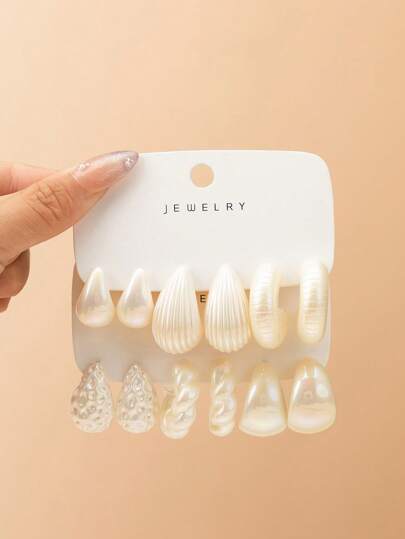 时尚百搭清新简约病毒式时尚多色 CCB 珠宝套装