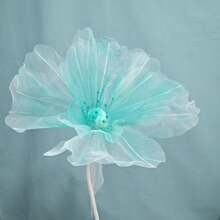 1Pc 40/50cm Big Simulation Flower Window Display 3D Large Artificial Flowers Hanging Gauze Hollow Fake Flower Wedding Home Decor Back To School Room Decor School Supplies