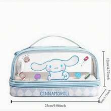 Sanrio 1pc Large Capacity Hello Kitty Pencil Case - Fun Cartoon Design With Kuromi, My Melody, And Cinnamoroll - , Portable Stationery Storage Box Suitable For School, Office, And Travel (Some Accessories Come In Random Colors)
