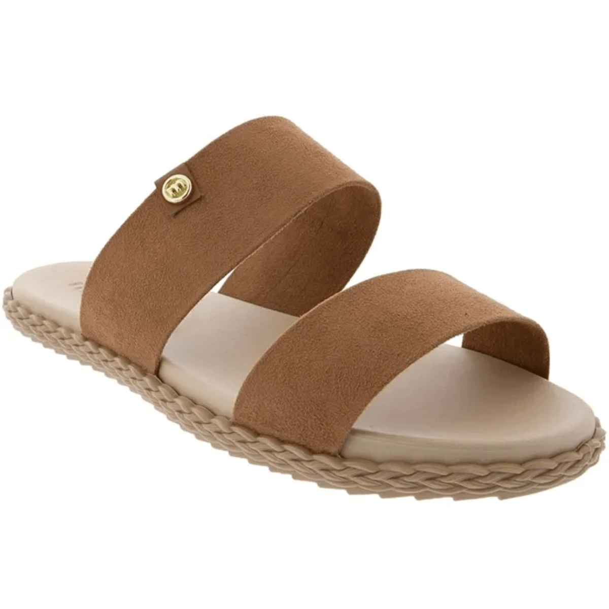 Moleca Comfortable Suede Sandal - 駝色 - 查看 1
