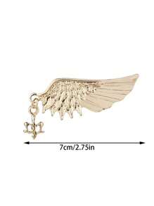 1 Pc Angel Wing Wing Sparkle Corsage Brooch For Women's Suit Jacket Pin - Multicolor - View 7