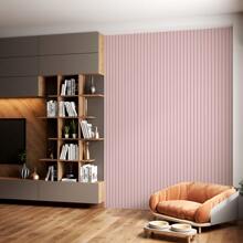 Papel de Parede De Ripa Rosa - Quarto - 10M - Visão 4