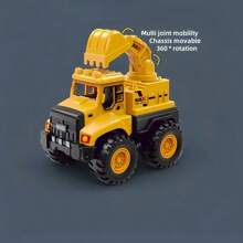 Modèle d'ingénierie 2024 Jouet de véhicule Barre de traction Camion de construction en métal, Camion-benne, Camion-toupie, Mini voiture et Excavatrice, Convient comme cadeau de jouet pour Noël, anniversaire, rentrée des classes
