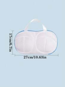 1 件 3D 网状纹理胸罩洗衣袋，简易涤纶胸罩清洁袋，带松紧带和软骨框架，防止变形，适用于家用洗衣机 - 彩色 - 查看 16