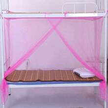 1 pieza Red mosquitera para cama individual, partición de privacidad de malla reforzada para dormitorio en el hogar - Multicolor - Ver 3