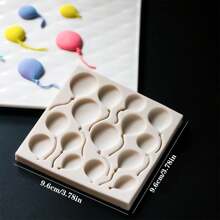 1pc Balloon Silicone Mold, Candle Mold, Soap Mold, Resin Molds, DIY Soft Pottery Clay Drop Glue Decorative Mold, Hand Decorative Art Tools