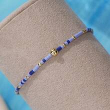 1 pièce Bracelet boho d'été à perles avec un design inspiré de l'océan et de la plage, convient aux hommes et aux femmes