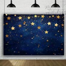 Blue Starry Sky, Multifunctional Party Decoration Banner, Suitable For Holiday Occasions, New Year Celebrations, Studio Backgrounds, Feather Free, No Need For Power Supply - Multicolor - View 7