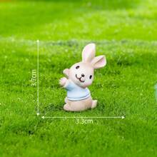 1pc Cute Easter Rabbit Blind Box Miniature Figurine, Decorative Accessory For Car, Desktop, Photography, Dollhouse, Birthday, Holiday Gift