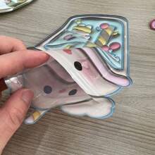 20 cái/bộ Túi đựng đồ trang sức hoạt hình dễ thương, Ghim, Túi khóa kéo đựng đồ ăn nhẹ, Túi đựng đồ trang sức kẹp tóc Kawaii - Con gấu - Xem 2