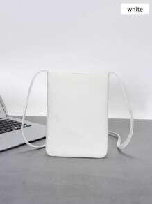 迷你柔软休闲斜挎包，纯色手机袋，日常小方形单肩包，防水 PU 皮革小钱包情人节礼物情人节男士礼物情人节假期学校