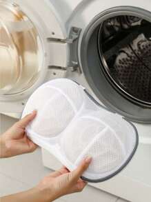 1 件 3D 网状纹理胸罩洗衣袋，简易涤纶胸罩清洁袋，带松紧带和软骨框架，防止变形，适用于家用洗衣机 - 彩色 - 查看 7