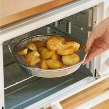 2Pcs/Set Frying Net Sieve Stainless Steel Grease Filter Tray Easy To Clean Non-Stick Fruit And Vegetable Drainer Fried Food Grease Filter With Tray Portable For Home Kitchen Cooking Tools,Kitchen Strainer Set With Fine Mesh, Essential Kitchen Tools & Kitchen Accessories, A Must-Have Kitchen Tools Gift For Home Chefs, Space-Saving Storage For Kitchen Organizers,Christmas Kitchen Gifts Idea