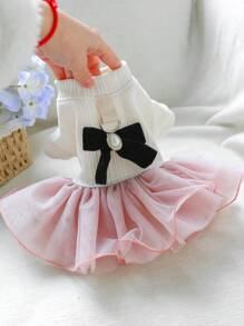 1 件宠物服装，可爱时尚狗/猫服装，适合小型犬和幼犬，舒适的 Anna 薄纱裙 - 彩色 - 查看 6