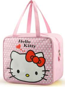 Sanrio 1pc schattige Kitty dikke waterdichte draagbare lunchtas met geïsoleerde lunchboxtas Cartoon kinder bento-tas geïsoleerde tas