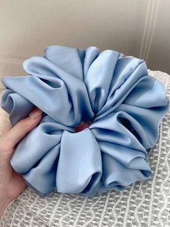 1 Stück extra große, flauschige, hochelastische, weiche, seidig-weiche, luxuriöse, lässige, bequeme, vielseitige Haargummi für Frauen, Haargummi, Haargummi für Zopf